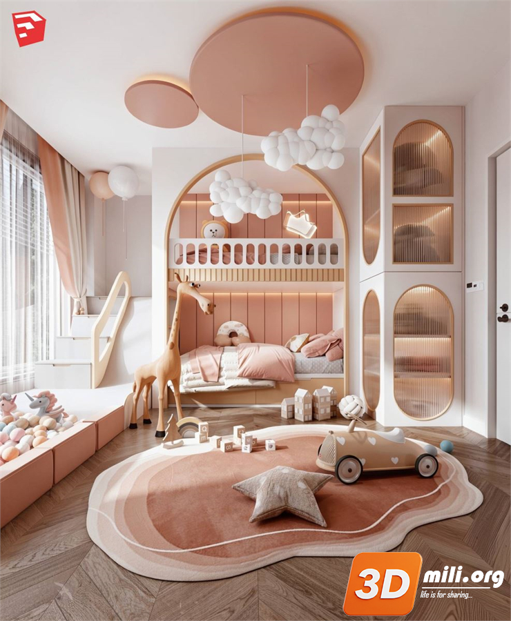 Children Room Scenes Skp FIles 